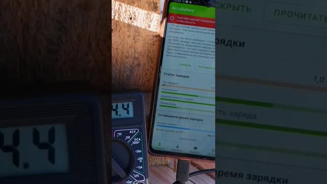 Тест солнечной панели на 14 Вт. Ноябрь месяц, солнечный день