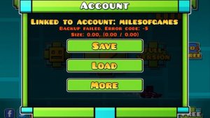 How to fix backup failed or error code -5 on geometry dash