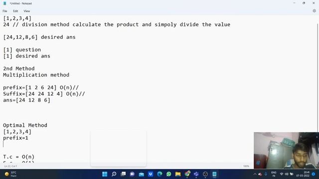 PRODUCT ARRAY PUZZLE | ARRAY AND HASHING | PYTHON MEGA SERIES FROM BASIC TO ADVANCE LECTURE -18