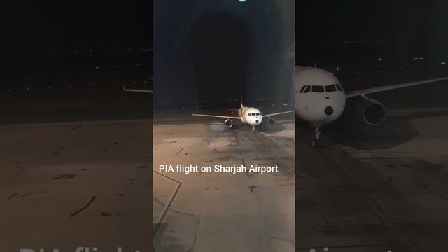 Pakistan international Airline on Sharjah airport
