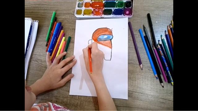 Как нарисовать АМОНГ АС рисуем. рисуем амонг АС смотреть онлайн