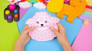 Моя коллекция Новых Поп ит Антистресс Симпл Димпл, Спиннер и др… Diy Pop it fidget toys