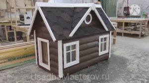 зимняя Будка с подогревом для собаки Усадьба