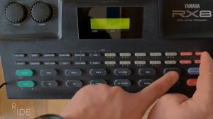 YAMAHA RX8 Drum Machine (1989) Sounds + Pattern Programming