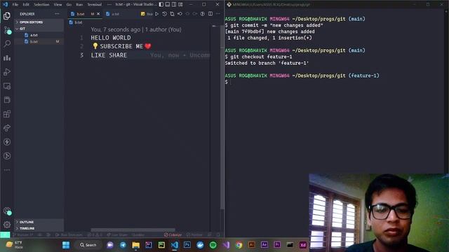 Git & GitHub Tutorial for Beginners #8 - | git conflict resolve | Git conflict | resolve conflict смотреть онлайн
