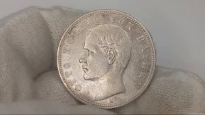 5 марок 1909 года. Германия. Бавария. Отто 1.