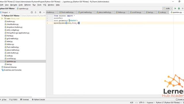 Spinboxes With TKinter - Python Tkinter GUI Tutorial |