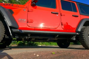 Новые силовые пороги РИФ для Jeep Wrangler JL