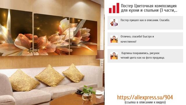 ТОП-5 стильных постеров для интерьера из AliExpress смотреть онлайн