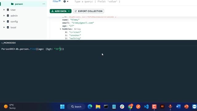Operators in MongoDB | Comparison Operators in MonogoDB смотреть онлайн
