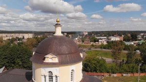 Алексин, Успенский собор и мост через р.Оку, август 2020