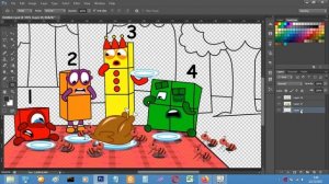 Ants Disturb Numberblocks 1234 Have a Picnic at The Park - Numberblocks fanmade coloring story