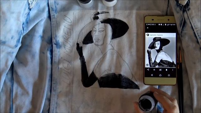diy/ ДЖИНСОВКА / Мастер Класс / Рисуем на одежде смотреть онлайн