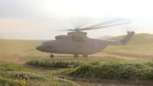 МИ-26 взлёт с "палубы японского авианосца"