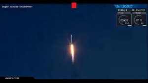 Space X запустили ракету Falcon 9