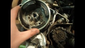 Ремонт обгонной муфты Yamaha ХТ 225 ( серов)