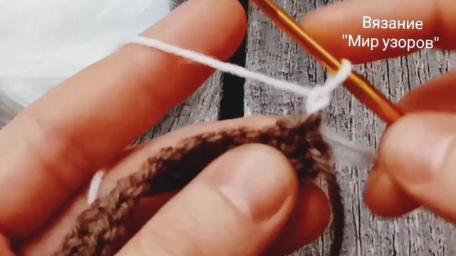 Нашла интересный УЗОР КРЮЧКОМ. Он очень красивый.Вязание крючком для начинающих