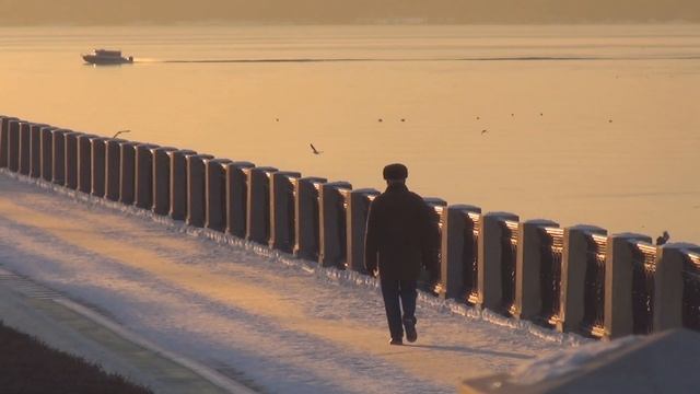 05⁄12⁄2018 -10...-5° закат, набережная и немного городских зарисовок на новую камеру смотреть онлайн