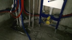 Результат монтажа черновой сантехники