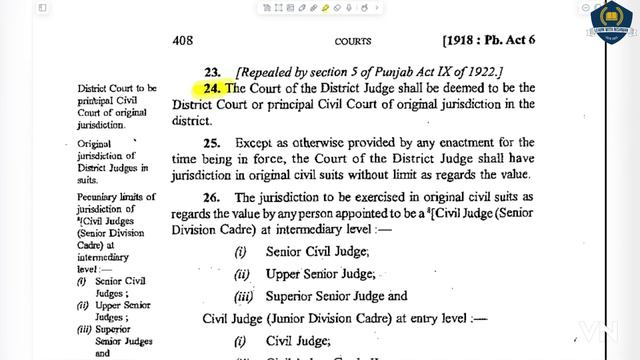 🎯The Punjab Courts Act , 1918 | Full Revision | HJS | Target judiciary | In just 22 Minutes
