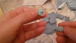 Мини реборн из полимерной глины.Распаковка мини реборна!!!!