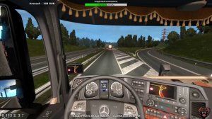 ? Euro Truck Simulator 2 ►Вожу Внешние Заказы на Мерседесе. Стрим ЕТС 2 Мультиплеер на Руле ? #273