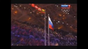 Выход Российской сборной на олимпиаде 2014