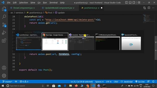 React Node JS Mongo Crud #9 - Update Post API Integrate into React and Update Data with Modal React