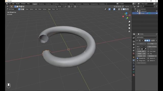 Быстрое создание пружины в Blender 3d смотреть онлайн