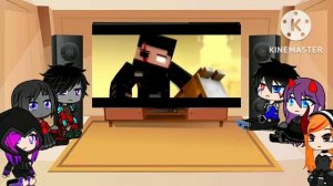 Rainimator friend's react to "No Turning Back" - A Minecraft Original Music Video Part 7