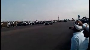 Кортеж из машин с реликвиями и потомками пророка Мухаммада с т а в )