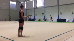 Дина и Арина Аверины тренировка - Чемпионат Европы 2018/Испания,Гвадалахара