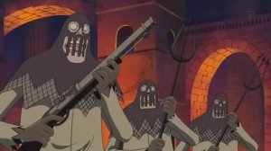 Luffy, Crocodile, Jinbei - Impel Down
