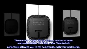 Dell WD22TB4 Thunderbolt 4 Dock - 2 Thunderbolt 4 Ports, Up to 5120 x 2880 Video Res, HDMI 2.0, DP