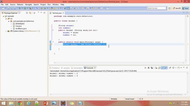core java basic concepts (Classes and object)-2