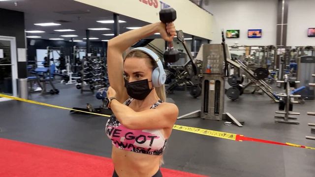 Single arm overhead tricep extension | Разгибание руки над головой смотреть онлайн