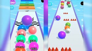 [[ 256K? in 256M tile ]] Ball Run 2048 vs Ball Run Infinity UPDATED all levels gameplay walkthrough