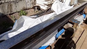 ГАРАЖ, ВОРОТА, БАЛКА ПЕРЕКРЫТИЯ ИЗ ДВУТАВРА 02 09 2020