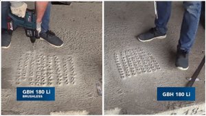 Bosch в работе. GBH 180 LI Brushless-аккумуляторный бесщёточный перфоратор Bosch Professional.