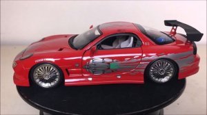 Fast & Furious Dom's Mazda RX7 Jadatoys 1/24 Scale Die-cast Model Car