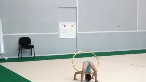 2021.05.29 Эмма на турнире "Junior Gym" в Видном. Дебют с обручем! : )