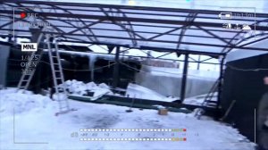 Арочный навес 6 х 8,5 м на четырех столбах