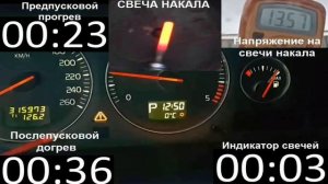 Холодный запуск дизеля в мороз, как долго греют свечи накала дизеля. Ответы на вопросы. Volvo D5.