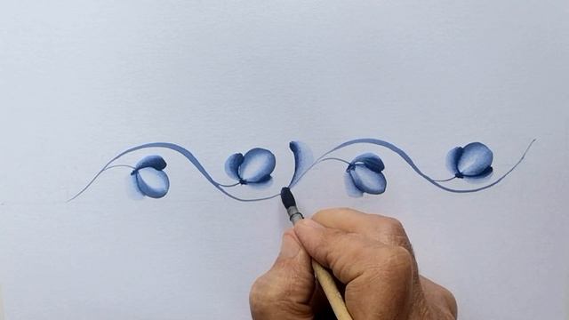 2020_Гжельский орнамент_урок 3 смотреть онлайн