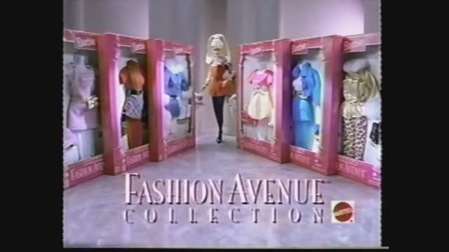 1995 Реклама аутфитов "Фешн Авеню" куклы Барби Маттел  Barbie Fashion Avenue