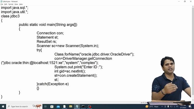 JDBC-08: JDBC Program For Record Delete | Advaced Java Tutorial in Hindi смотреть онлайн