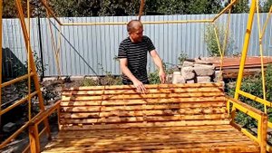САМОДЕЛЬНЫЕ САДОВЫЕ КАЧЕЛИ_ДИВАН
