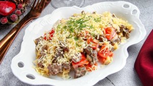 🥗 Салат с говядиной, помидором и луком — видео рецепт. Готовим мясной салат с помидором и сыром!
