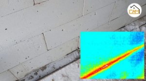 Как промерзает дом из газобетона зимой | проверка тепловизором