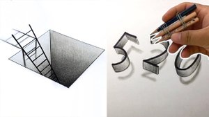 Лайфхаки 3D-рисования. Как НАРИСОВАТЬ 3D-ИЛЛЮЗИЮ на БУМАГЕ. ИНТЕРЕСНЫЕ ХУДОЖЕСТВЕННЫЕ ПРИЕМЫ
